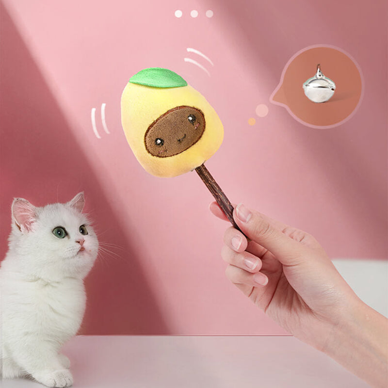Kattenspeelgoed Set Fruitvormen - Interactief Speelgoed - 6-Delig