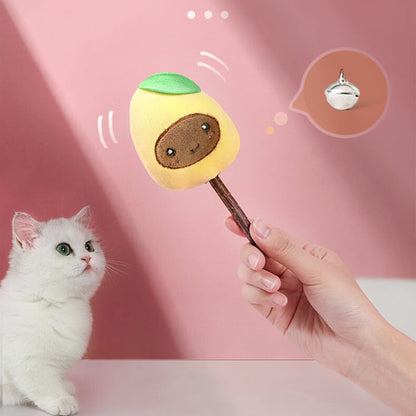 Kattenspeelgoed Set Fruitvormen - Interactief Speelgoed - 6-Delig