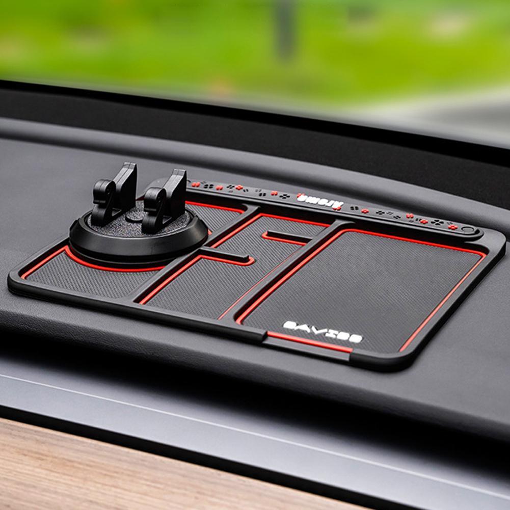 DriveDeck - Mat voor Telefoonhouder op Dashboard - Rood