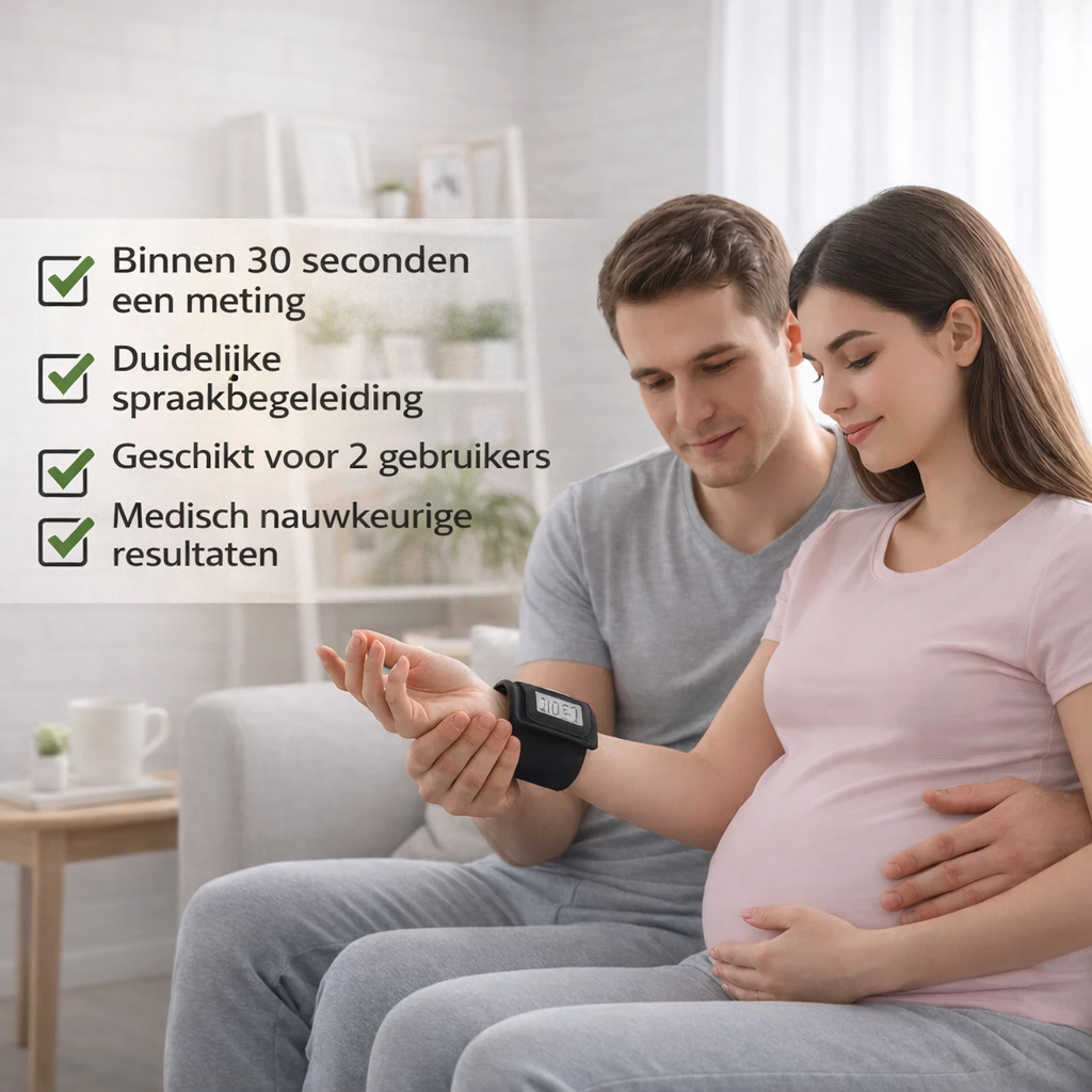 PulseMate™ Pro |  Meet uw bloeddruk pijnloos in 30 seconden