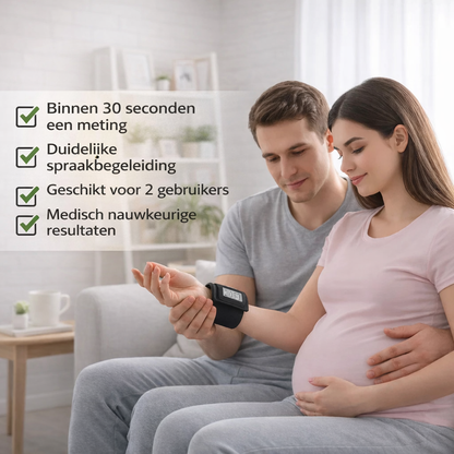 PulseMate™ Pro |  Meet uw bloeddruk pijnloos in 30 seconden
