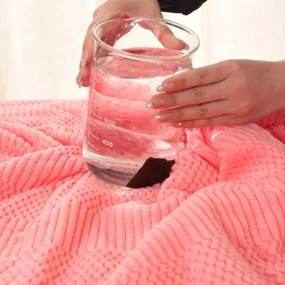 Coral Fleece Badhanddoekenset - De Definitie van Zachtheid. - Lichtblauw