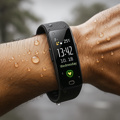 FitBand - Smart Watch Fitness Tracker – Hartslagmeter en Activiteitstracker met TPU Band
