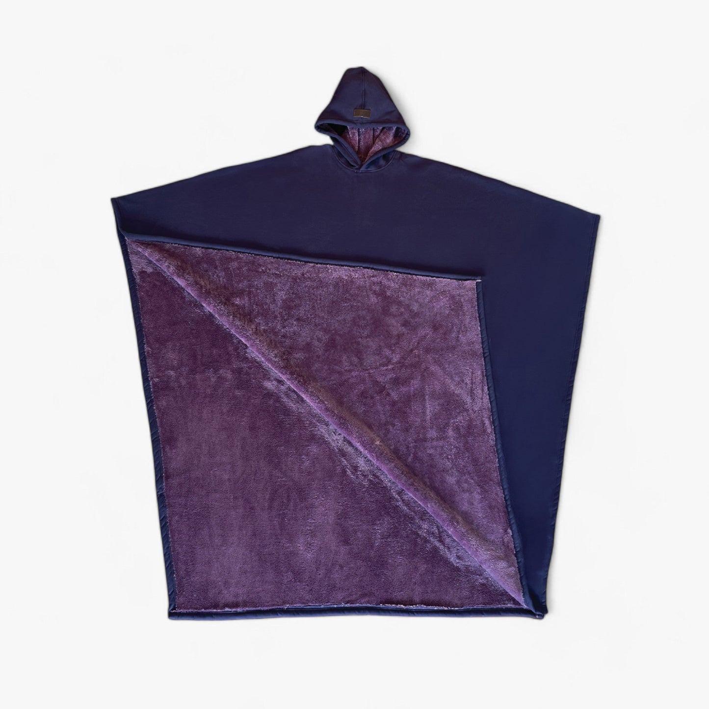 Cap Unisex Rozenkwarts - Fleece Poncho met Capuchon - Ultiem Comfort en Stijl