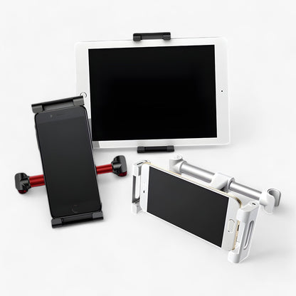 Kopfstützenhouder voor de Achterbank - Universele 360° Houder voor Tablets en Telefoons - Zwart