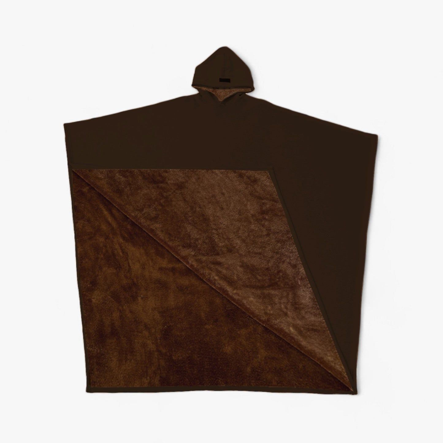 Cap Unisex Rozenkwarts - Fleece Poncho met Capuchon - Ultiem Comfort en Stijl