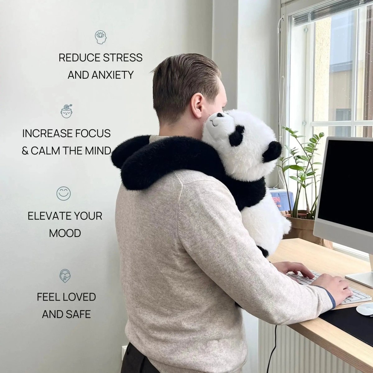 Knuffel Pluche Dier – Lange Armen die Om je Heen Blijven Hangen & Zacht Kunstbont