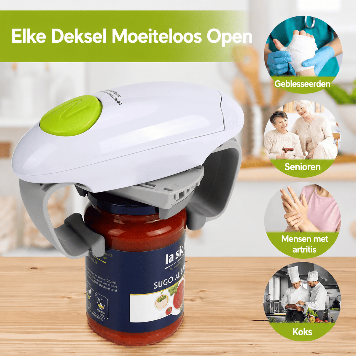 EasyTwist™ | Open Elke Deksel in Seconden, Zonder Inspanning.