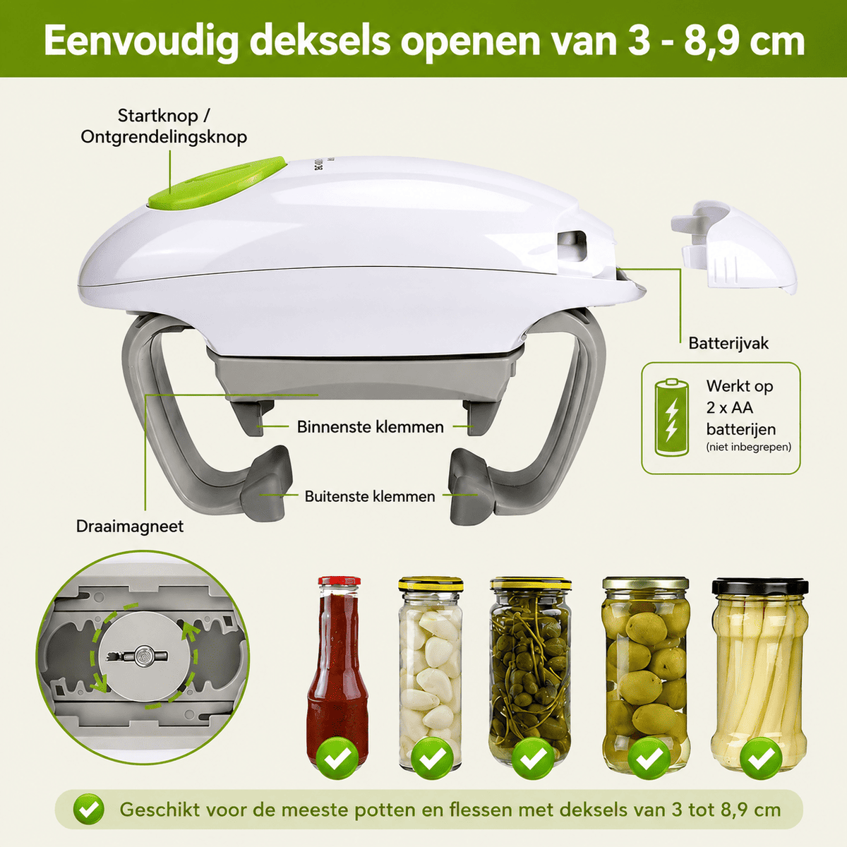 EasyTwist™ | Open Elke Deksel in Seconden, Zonder Inspanning.