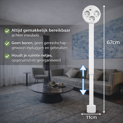 PowerFlex™ | De Slimme Oplossing voor Verborgen Stopcontacten.