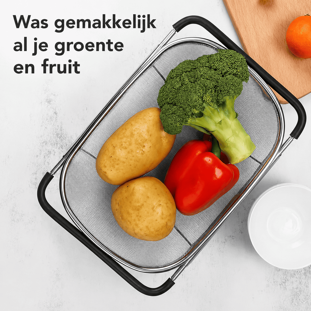 FoodWash™ | De Slimme Oplossing voor Wassen en Uitlekken.