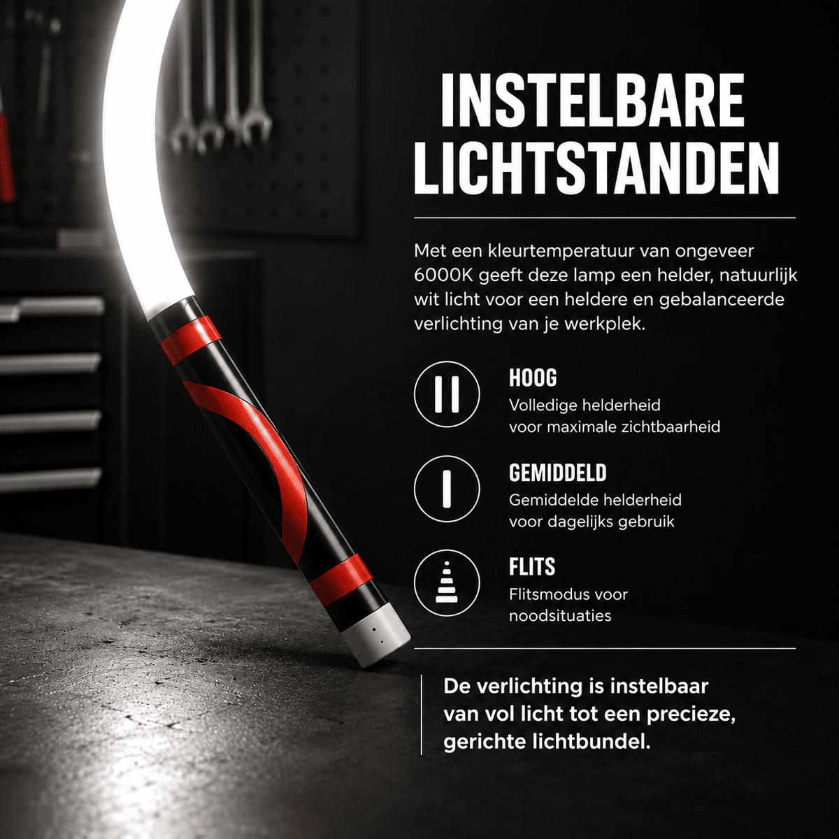 FlexBeam™ | Ontworpen Voor Plekken Waar Andere Lampen Niet Komen.
