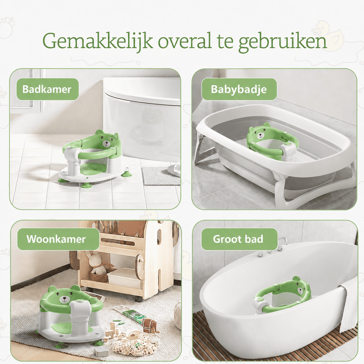 BathBuddy™ | Rust en Veilgheid Tijdens ieder Badmoment.