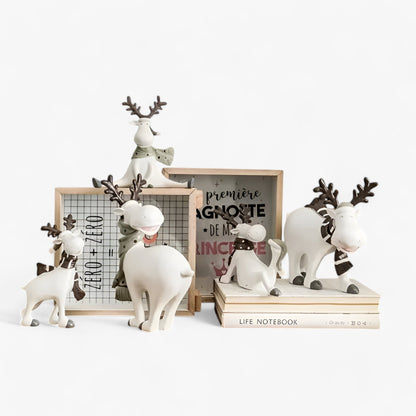 Elegante Witte Hert Decoratie