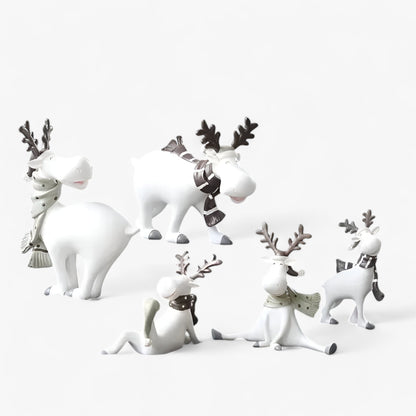 Elegante Witte Hert Decoratie