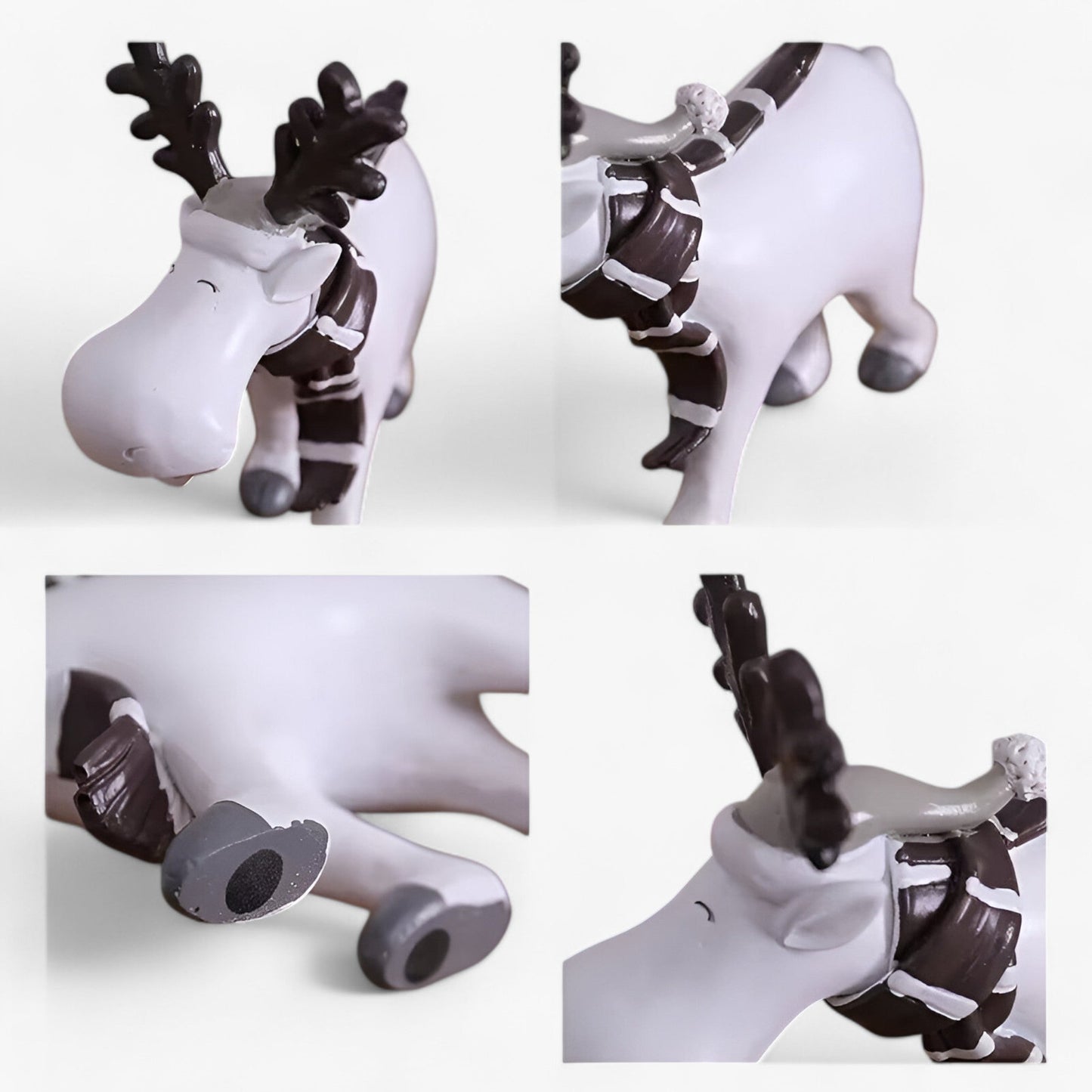 Elegante Witte Hert Decoratie