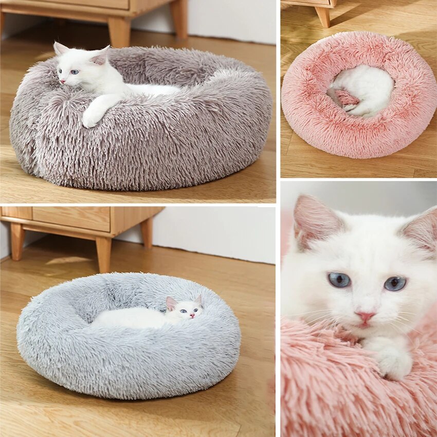 Katten en Hondenbed Roze - Knus Comfortabel Zacht - Pluche
