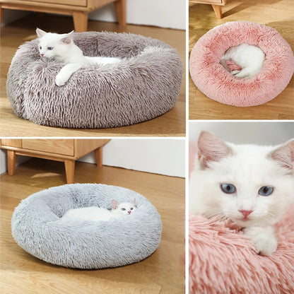 Katten en Hondenbed Roze - Knus Comfortabel Zacht - Pluche
