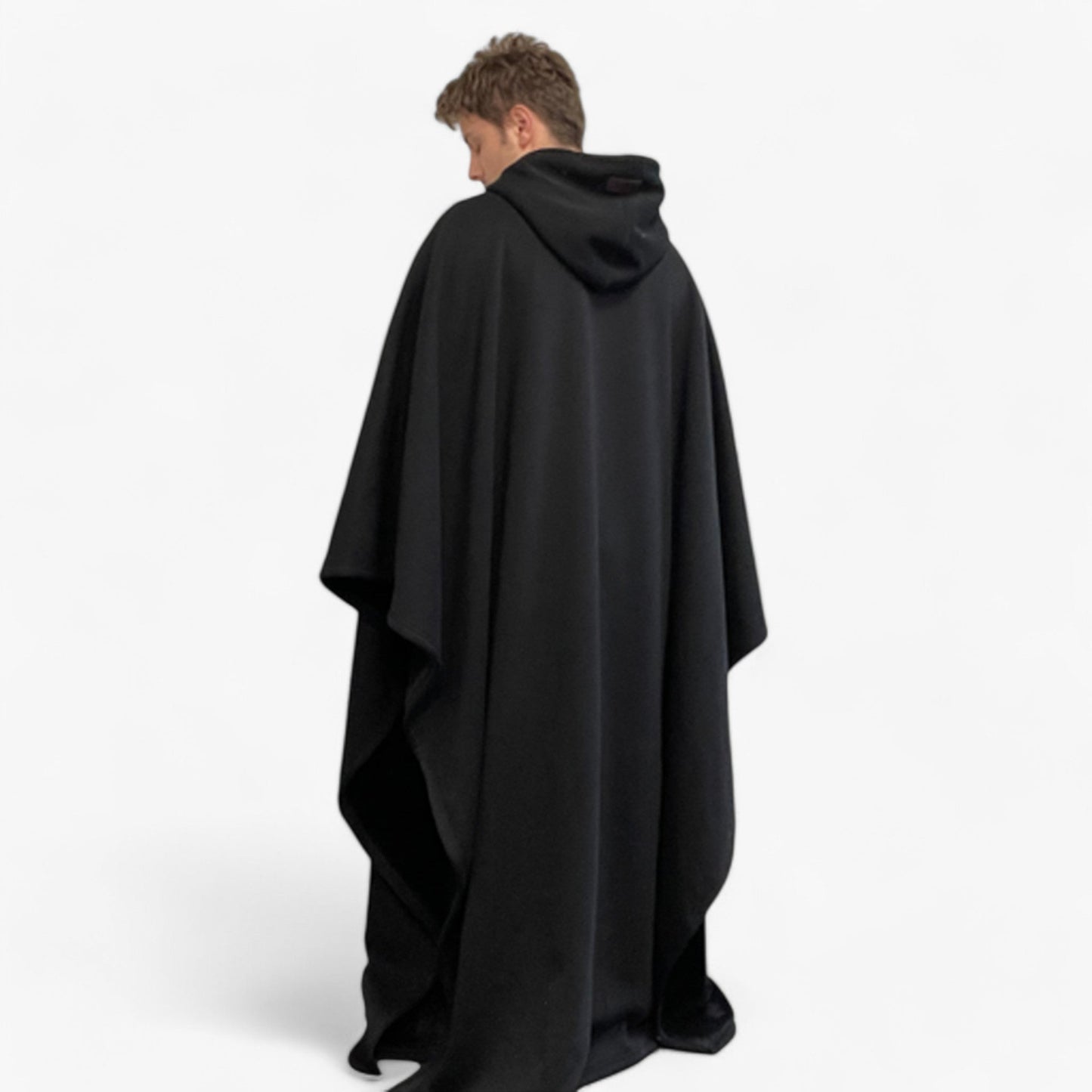 Cap Unisex Rozenkwarts - Fleece Poncho met Capuchon - Ultiem Comfort en Stijl