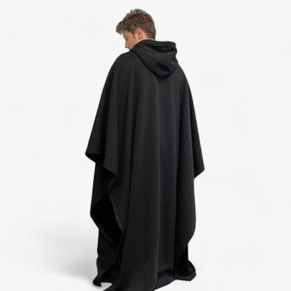 Cap Unisex Rozenkwarts - Fleece Poncho met Capuchon - Ultiem Comfort en Stijl