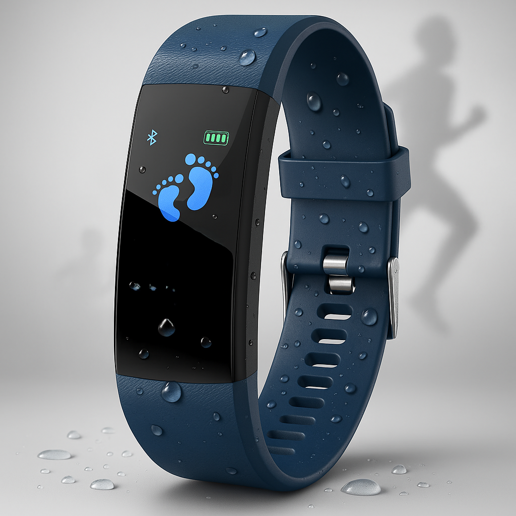 HydroFit - Slim Fitnesshorloge – Waterdichte Activiteitstracker met Hartslagmeter & Bluetooth Notificaties