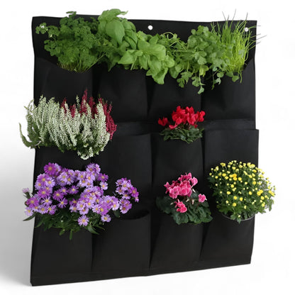 Hangende Tas voor de Tuin - Voor Hangplanten en Buitengebruik 2 Groen Raster