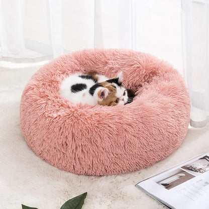 Katten en Hondenbed Roze - Knus Comfortabel Zacht - Pluche