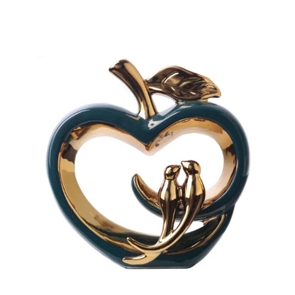Glazed Apple - Keramische Appel Decoratie - Oranje