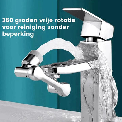 360° Draaibare Kraan Pro - Flexibele Wateruitloop Gootsteen - RVS