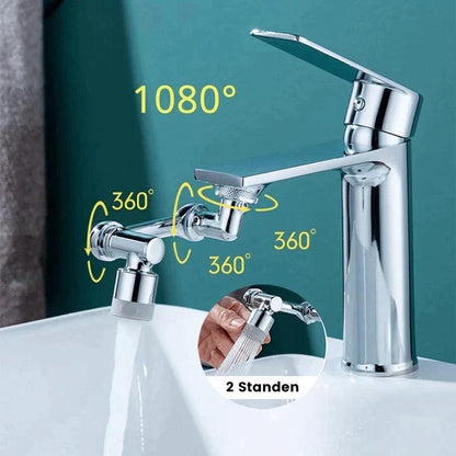 360° Draaibare Kraan Pro - Flexibele Wateruitloop Gootsteen - RVS