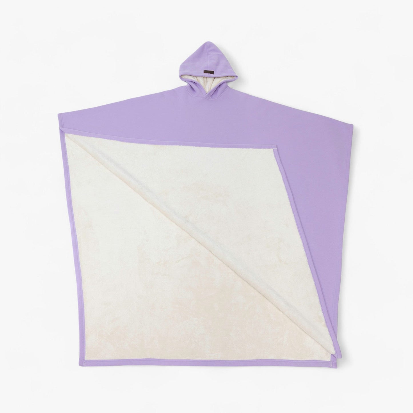 Cap Unisex Rozenkwarts - Fleece Poncho met Capuchon - Ultiem Comfort en Stijl