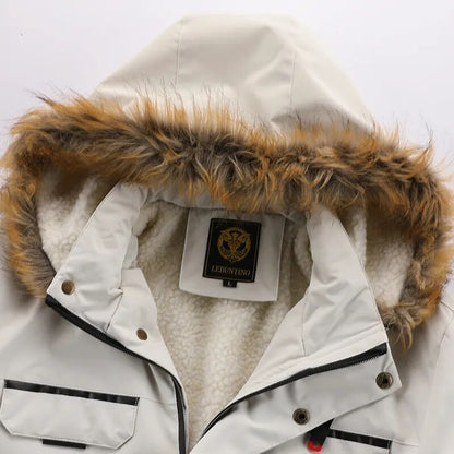 Sammy Jackson™ Winterparka met Fleecevoering | Winddicht jack met capuchon
