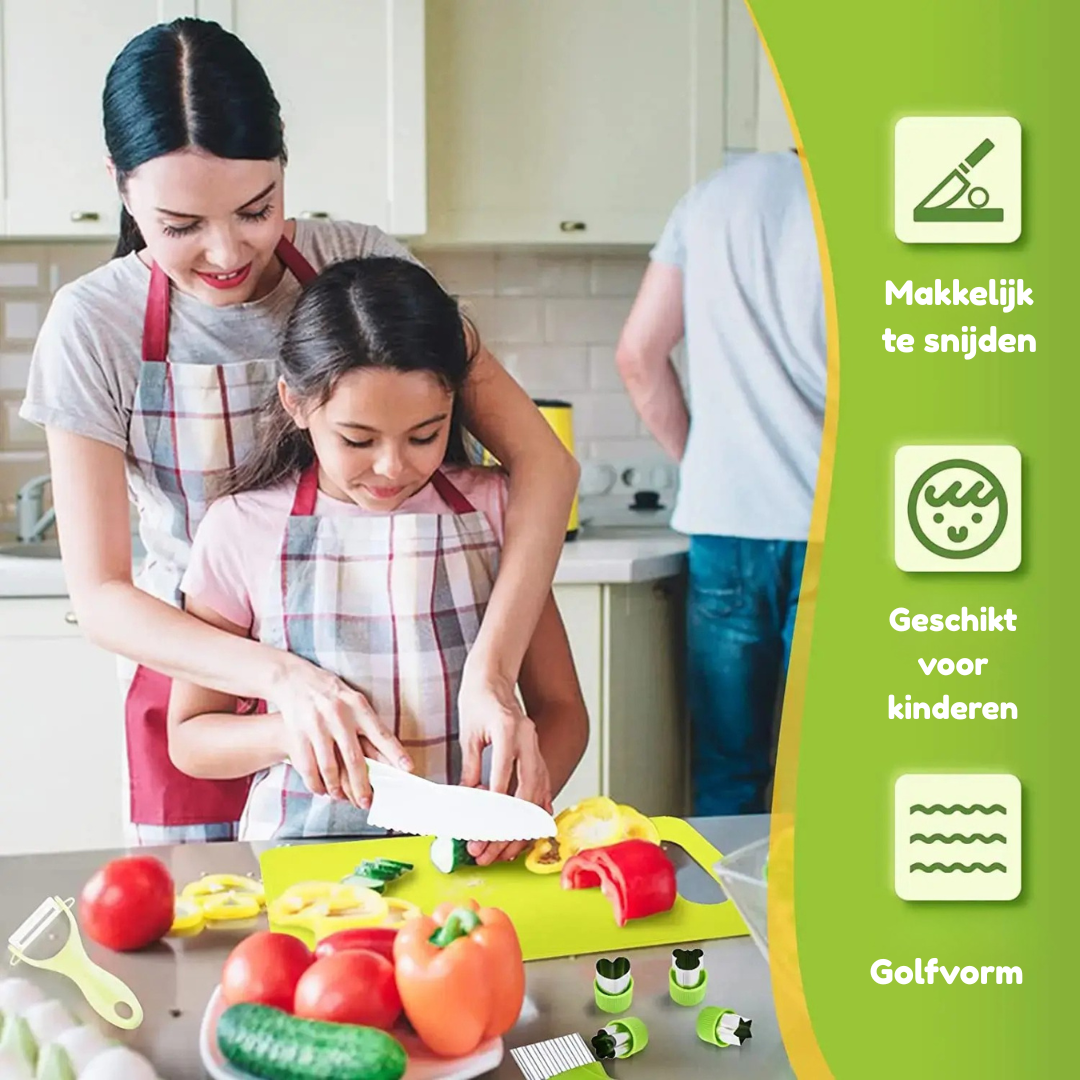 Junior Chef Set™ - Veilig snijden - Speelgoed keukenset