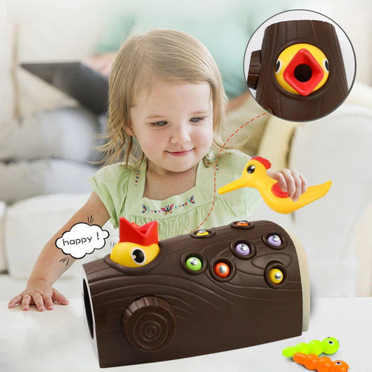 Magnetic Woodpecker Game™ - Train de fijne motoriek - Wormen magneetspel