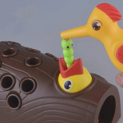 Magnetic Woodpecker Game™ - Train de fijne motoriek - Wormen magneetspel