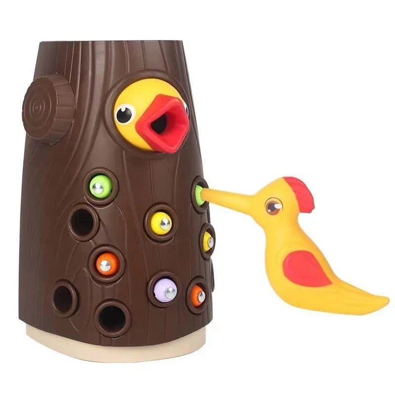 Magnetic Woodpecker Game™ - Train de fijne motoriek - Wormen magneetspel