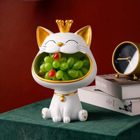 Gelukskat Decoratie - Japanse Feng Shui Winkende Kat - Keramiek