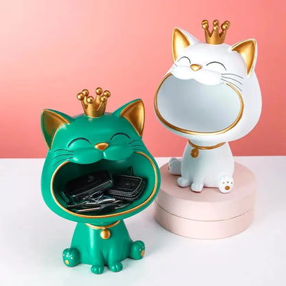 Gelukskat Decoratie - Japanse Feng Shui Winkende Kat - Keramiek