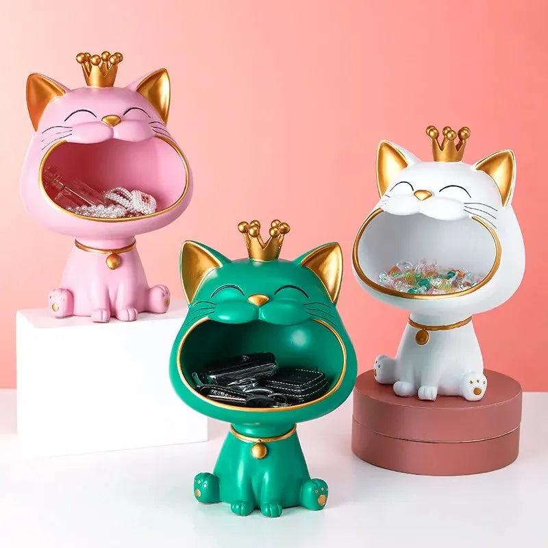 Gelukskat Decoratie - Japanse Feng Shui Winkende Kat - Keramiek