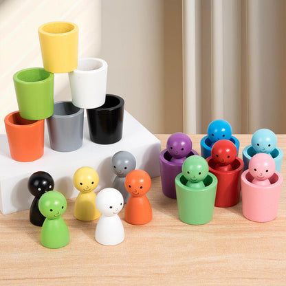 KleurenKanjers – Leren & Ontdekken – Montessori Houten Kleurensorteerspel