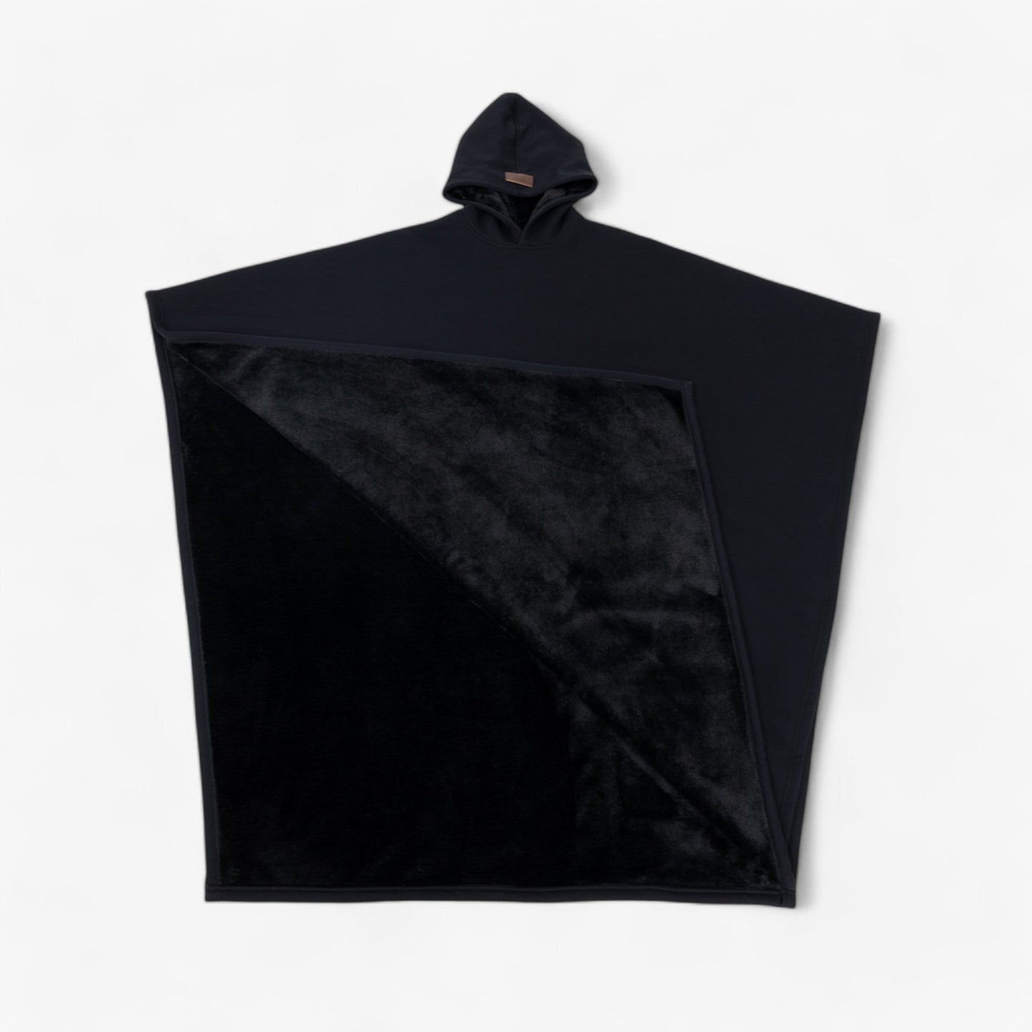 Cap Unisex Rozenkwarts - Fleece Poncho met Capuchon - Ultiem Comfort en Stijl