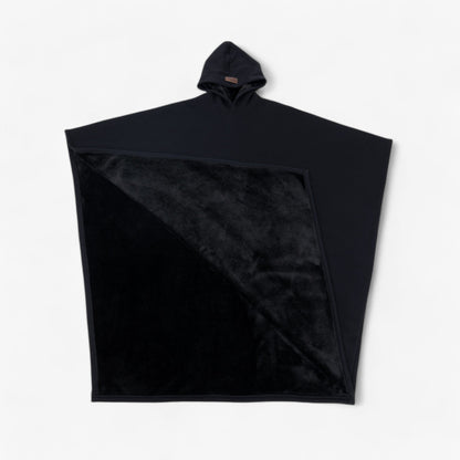 Cap Unisex Rozenkwarts - Fleece Poncho met Capuchon - Ultiem Comfort en Stijl
