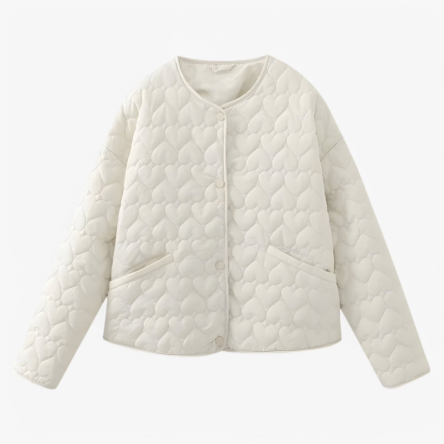 Jas Dames Zwart - Gequilted Hart - Veelzijdig Comfort voor Herfst/Winter