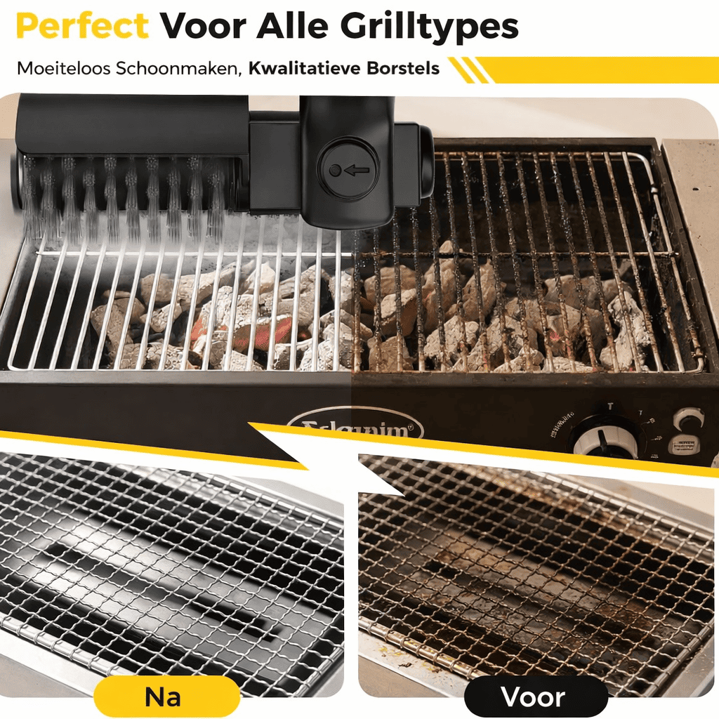 GrillBrush™ | De Snelle Oplossing voor een Brandschone Grill.