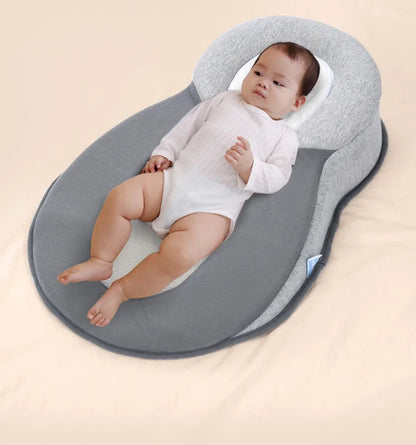 BabyEase Ergonomisch Kussen – Voorkomt Plat Hoofdje (0–6 Mnd)