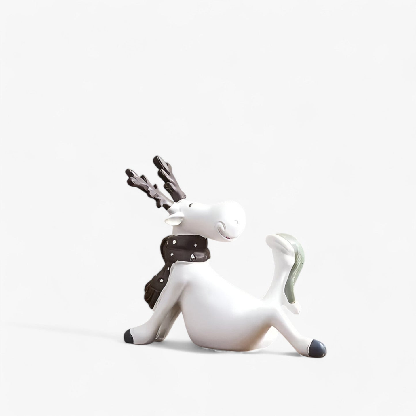 Elegante Witte Hert Decoratie