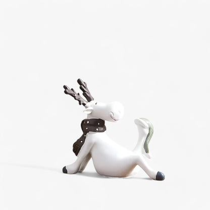 Elegante Witte Hert Decoratie