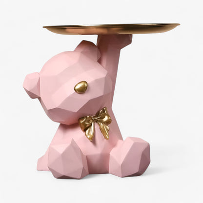 Geometrische Beer Sleutelhouder van Resin – Decoratief Design