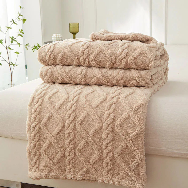 FleeceBlanket - Warme Deken van Reistextiel Fleece - Grijs
