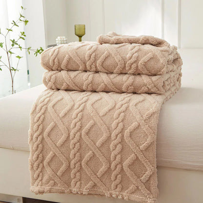 FleeceBlanket - Warme Deken van Reistextiel Fleece - Grijs